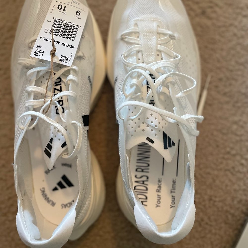 adidas Adizero Adios Pro 3 Triple White